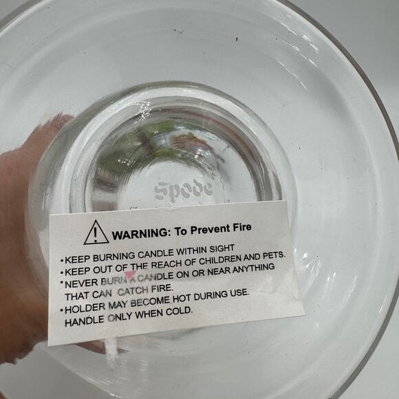 Spode Christmas Tree 9" Pedestal Hurricane NWT - Picture 3 of 9